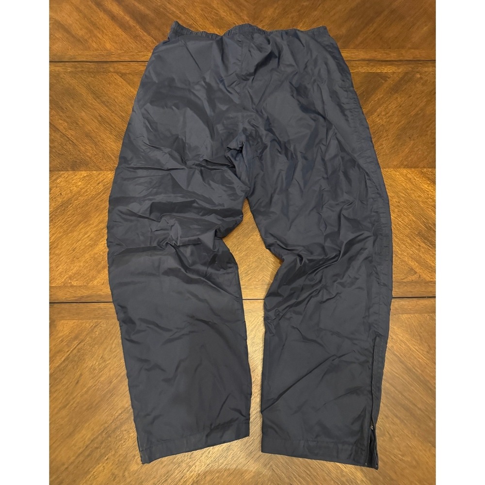 Nike Mens Navy Blue Windbreaker Track Pants Lined Swoosh Logo Size Medium |C1 - Picture 3 of 8
